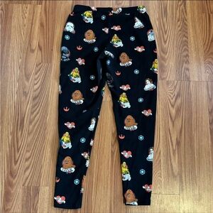 Women’s Black Star Wars Iconic‎ Character Themed Leggings Pj's Pants Cozy Retro